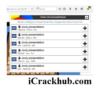 Video DownloadHelper Crack